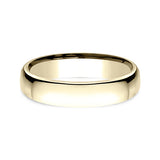 18K White Gold/Yellow Gold 4.5mm European Comfort-Fit Wedding Ring