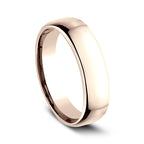 14K White Gold/Yellow Gold/Rose Gold 5.5mm European Comfort-Fit Wedding Ring