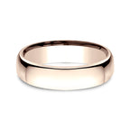 14K White Gold/Yellow Gold/Rose Gold 5.5mm European Comfort-Fit Wedding Ring
