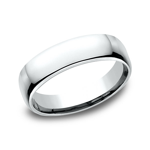 14K White Gold/Yellow Gold/Rose Gold 5.5mm European Comfort-Fit Wedding Ring