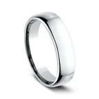 18K White Gold/Yellow Gold 5.5mm European Comfort-Fit Wedding Ring