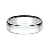 Platinum 4.5mm/5.5mm/6.5mm/7.5mm European Comfort-Fit Wedding Ring