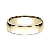 18K White Gold/Yellow Gold 5.5mm European Comfort-Fit Wedding Ring