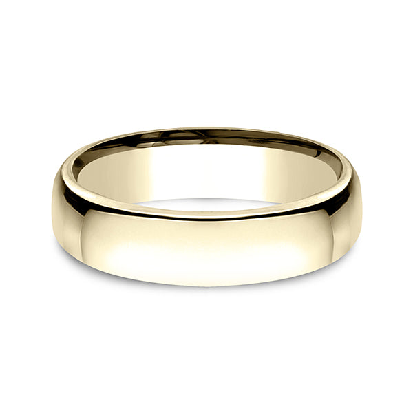 14K White Gold/Yellow Gold/Rose Gold 5.5mm European Comfort-Fit Wedding Ring