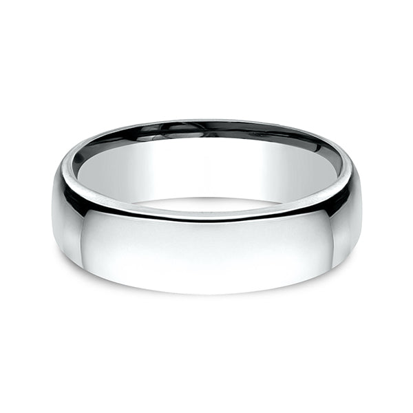 Platinum 4.5mm/5.5mm/6.5mm/7.5mm European Comfort-Fit Wedding Ring