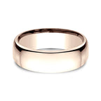 14K White Gold/Yellow Gold/Rose Gold 7.5mm European Comfort-Fit Wedding Ring