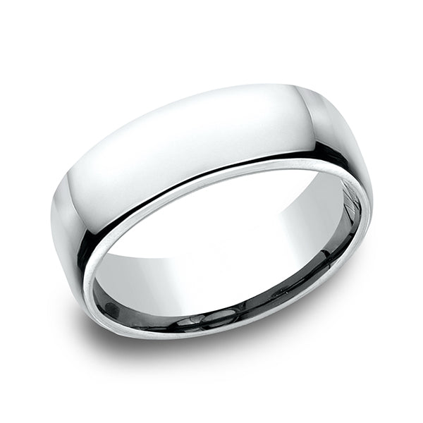 14K White Gold/Yellow Gold/Rose Gold 7.5mm European Comfort-Fit Wedding Ring