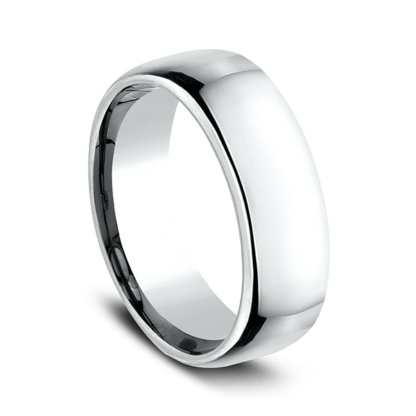 14K White Gold/Yellow Gold/Rose Gold 7.5mm European Comfort-Fit Wedding Ring