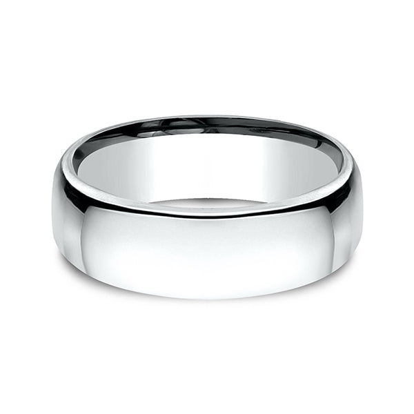 18K White Gold/Yellow Gold 7.5mm European Comfort-Fit Wedding Ring