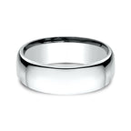 Platinum 4.5mm/5.5mm/6.5mm/7.5mm European Comfort-Fit Wedding Ring
