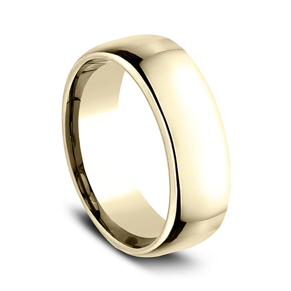14K White Gold/Yellow Gold/Rose Gold 7.5mm European Comfort-Fit Wedding Ring