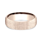 14K Rose Gold/White Gold/Yellow Gold 6.5mm Comfort-Fit Design Wedding Band