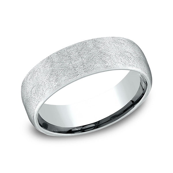 14K Rose Gold/White Gold/Yellow Gold 6.5mm Comfort-Fit Design Wedding Band