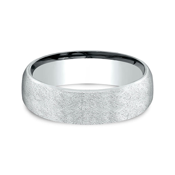 14K Rose Gold/White Gold/Yellow Gold 6.5mm Comfort-Fit Design Wedding Band