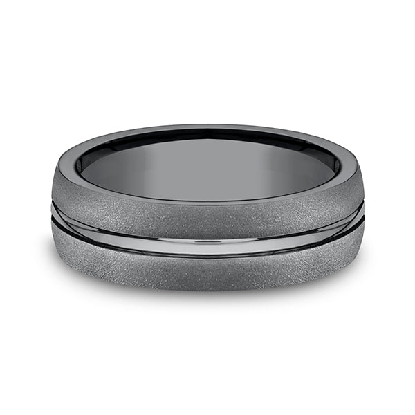 Tantalum 6.5mm Comfort-fit Design Wedding Band