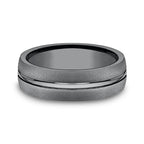 Tantalum 6.5mm Comfort-fit Design Wedding Band