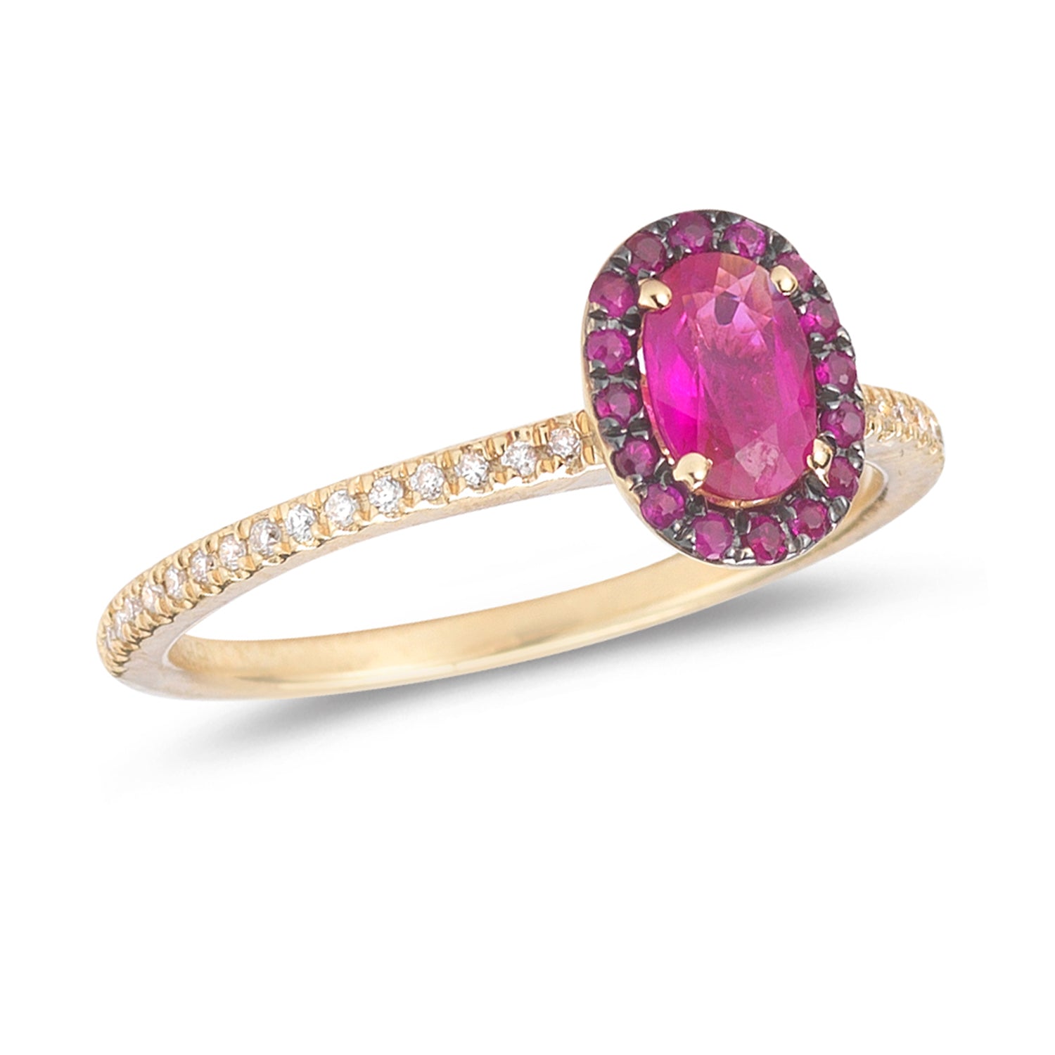 Diamond weight- .11  Pink Sapphire weight- .67