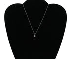 Diamond Pendant in 14KT White Gold Chain ( 0.65ct tw dia )