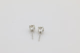 Diamond Stud Earrings in 14KT White Gold ( 0.75ct tw dia )