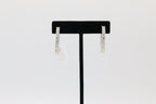 Diamond Hoop Earrings in 14KT White Gold ( 6ct tw dia )
