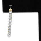 Diamond Hoop Earrings in 10KT Yellow Gold ( 0.5ct tw dia )