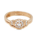 Rose Gold Halo Diamond Double Band ( 3ct tw dia )