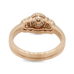 Rose Gold Halo Diamond Double Band ( 3ct tw dia )