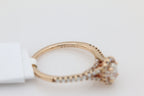 Oval Halo Diamond Ring in 14KT Rose Gold ( 3.4ct tw dia / 3.8 ctw )