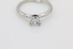 Diamond Solitaire Ring in 14KT White Gold ( 1.01ct tw dia )