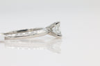 Diamond Solitaire Ring in 14KT White Gold ( 1.01ct tw dia )