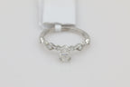 Oval Solitaire Diamond Ring in 14KT White Gold ( 0.91ct tw dia / 0.68ct Oval )