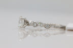 Oval Solitaire Diamond Ring in 14KT White Gold ( 0.91ct tw dia / 0.68ct Oval )