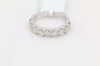 Prong Set Diamond Band Ring in 14KT White Gold ( 2ct dtw )
