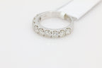 Prong Set Diamond Band Ring in 14KT White Gold ( 2ct dtw )