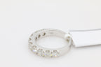 Prong Set Diamond Band Ring in 14KT White Gold ( 2ct dtw )