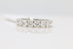 Prong Set Diamond Band Ring in 14KT White Gold ( 2ct dtw )