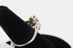 Diamond Marquise Halo Ring in 14KT White and Yellow Gold ( 2.21ct dtw / 1.55ct center )