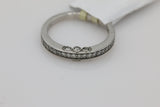 Diamond Channel Band in 14KT White Gold ( 0.25ct tw dia )