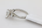 Diamond Pear Solitaire Ring in 14KT White Gold ( 2.17ct tw dia / 1.57ct Pear )