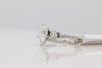 Diamond Pear Solitaire Ring in 14KT White Gold ( 2.17ct tw dia / 1.57ct Pear )