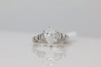 Diamond Pear Solitaire Ring in 14KT White Gold ( 2.17ct tw dia / 1.57ct Pear )
