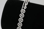 Assymetrical Diamond Bracelet in 14KT White Gold ( 1.71ct tw dia )