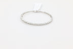 Scalloped Diamond Bangle in 14KT White Gold ( 1.29ct tw dia )