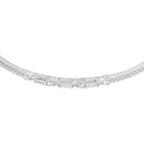 Exquisite Diamond Bangle in 14KT White Gold ( 0.56ct tw dia )