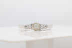 Two-Toned Diamond Cluster Bangle in 14KT Yellow Gold and Sterling Silver ( 1.4ct tw dia )