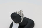 Triple Halo Diamond Ring in 14KT White Gold ( 1.32ct dtw / 0.53ct center )