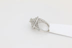 Triple Halo Diamond Ring in 14KT White Gold ( 1.32ct dtw / 0.53ct center )