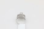 Triple Halo Diamond Ring in 14KT White Gold ( 1.32ct dtw / 0.53ct center )