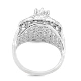 Triple Halo Diamond Ring in 14KT White Gold ( 1.32ct dtw / 0.53ct center )