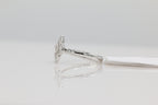 Diamond Cluster Ring in 14KT White Gold ( 0.11ct tw dia )